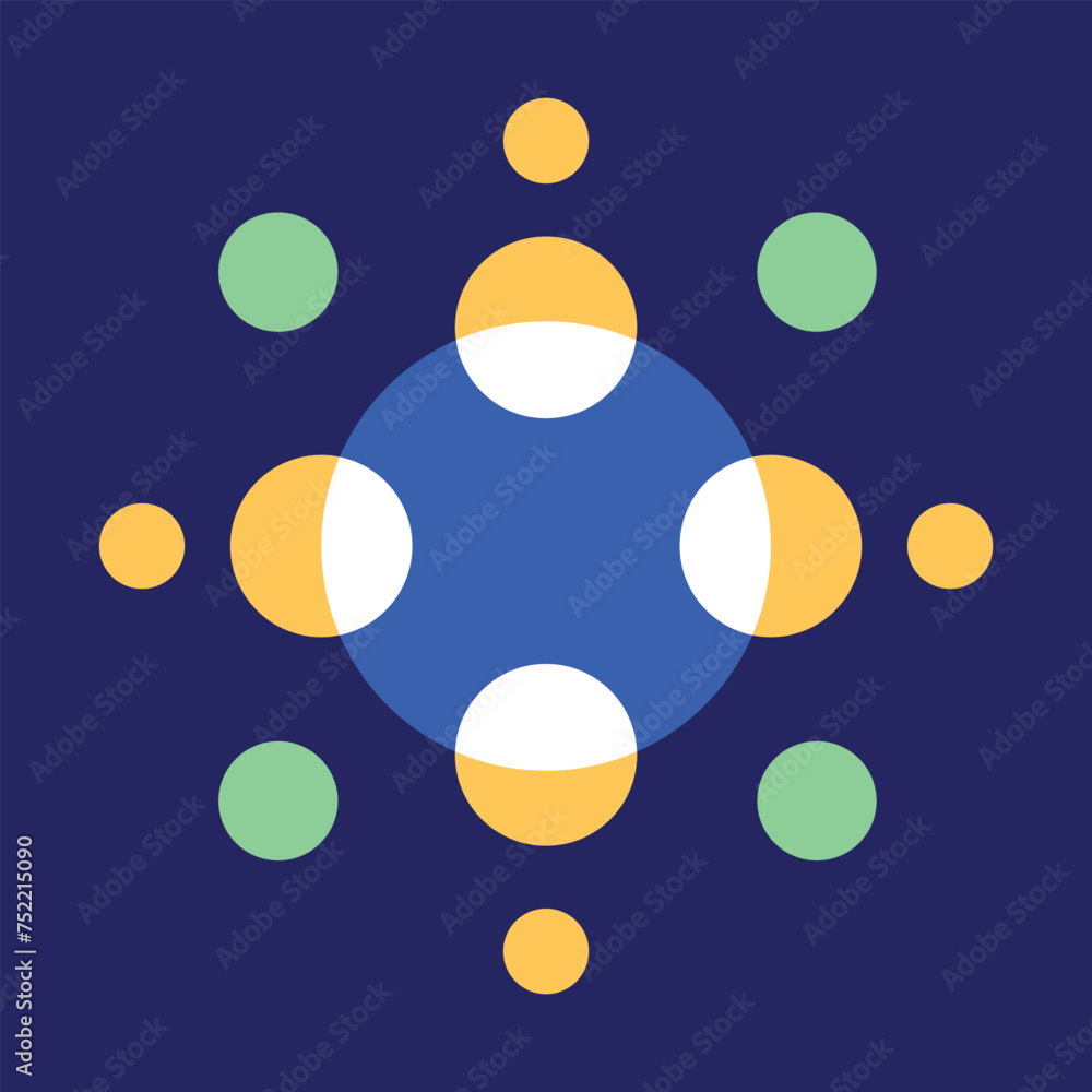 Team Meeting, Counselling, Meeting, Interview Abstract Art Vector Icon Team Meeting, Counselling, Meeting, Interview Abstract Art Vector Icon
