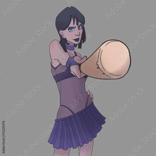 Obraz na plátně Punk à batte