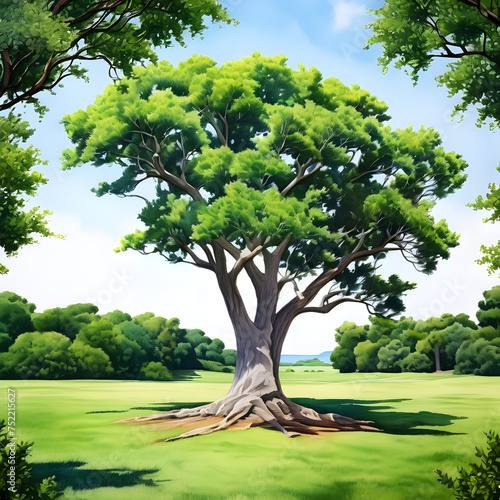 Unlock your creativity with an AI-generated image of a bay tree isolated on a transparent background  offering endless possibilities for incorporating natural elements into your designs 
