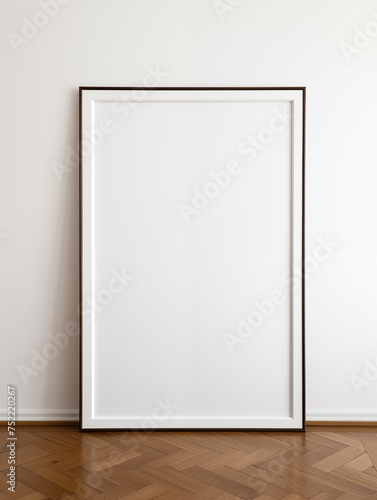 Large Blank Frame Photo White Wall