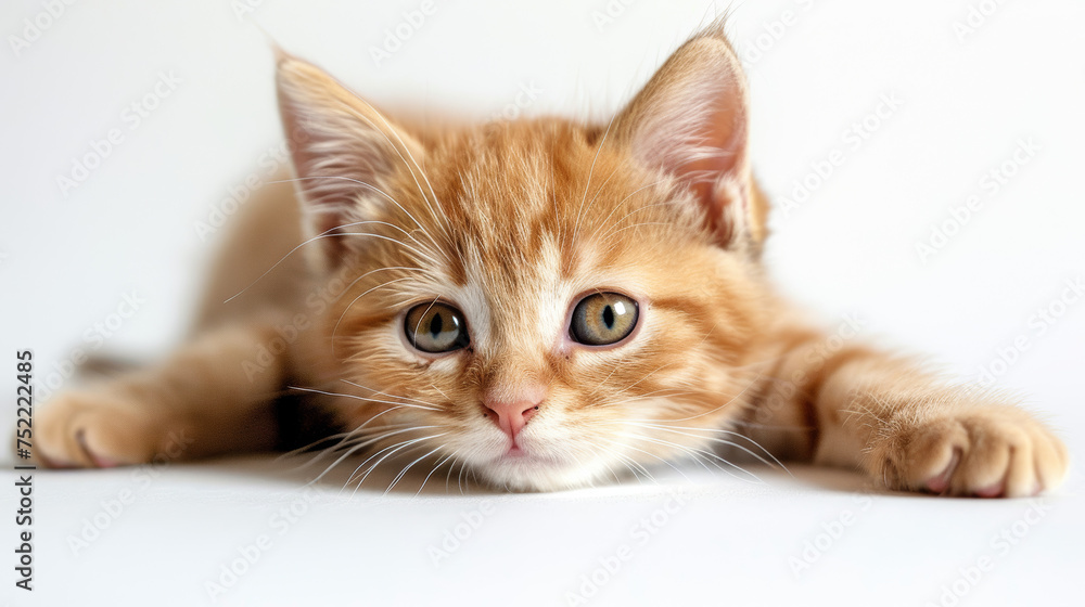 kitty on white background kitty on white background