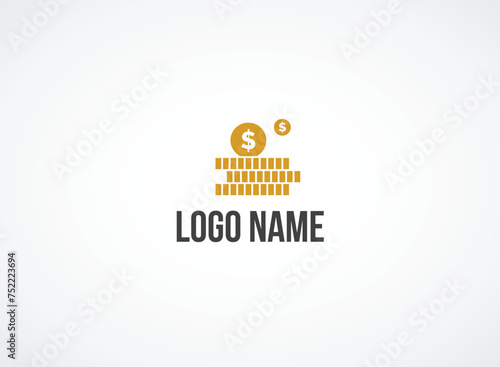 Fototapeta Naklejka Na Ścianę i Meble -  fast money logo combination. Fast pay symbol or icon. Unique cash and digital logotype design template.
