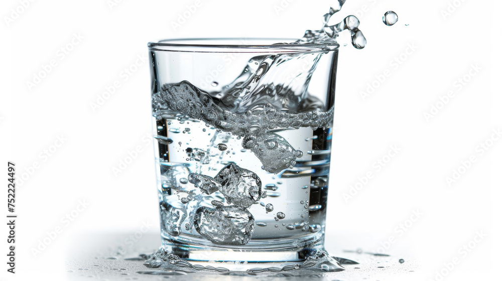 liquid water on white background liquid water on white background