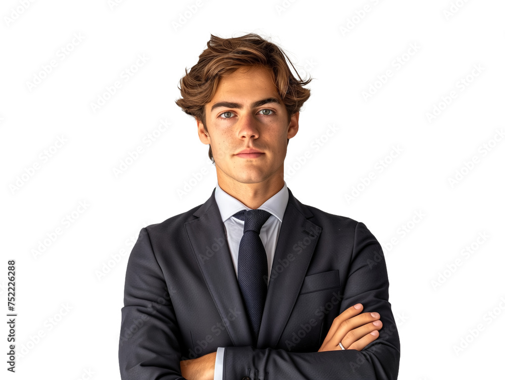 A business man wearing a suit.Trasparent background A business man wearing a suit.Trasparent background