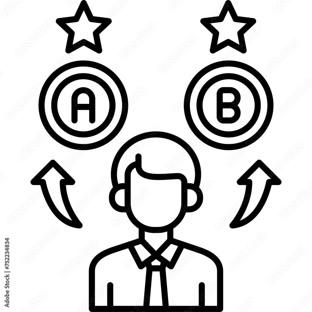 Obraz premium Decision Making Icon
