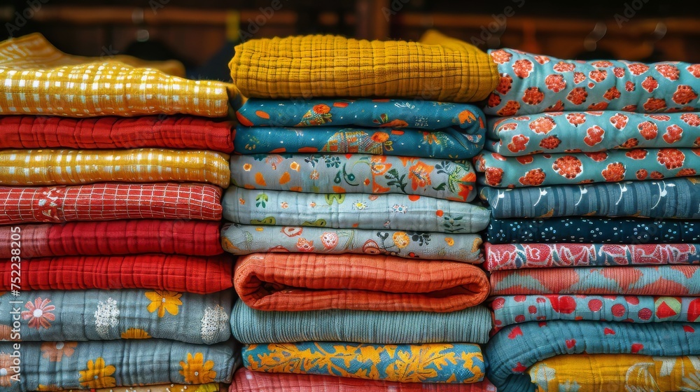 Pile of Colorful Sweaters Pile of Colorful Sweaters