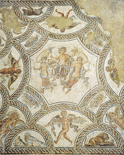 Slika na platnu Roman mosaic of the Four Seasons