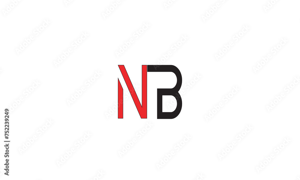 NB, BN , B, N Abstract Letters Logo Monogram NB, BN , B, N Abstract Letters Logo Monogram