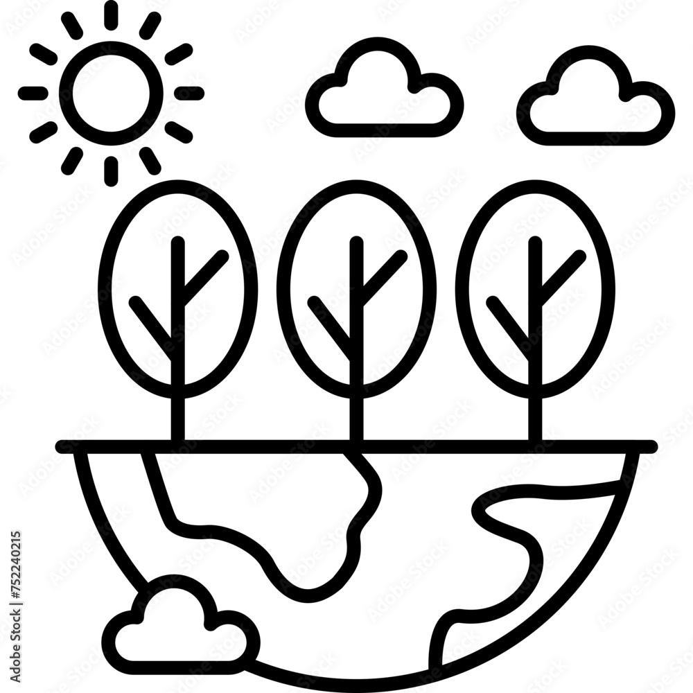 Obraz premium Plant Tree Icon