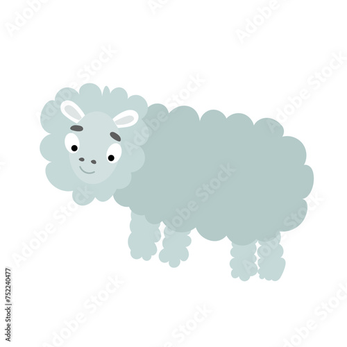 Wallpaper Mural Lamb vector illustration on a white background. Torontodigital.ca