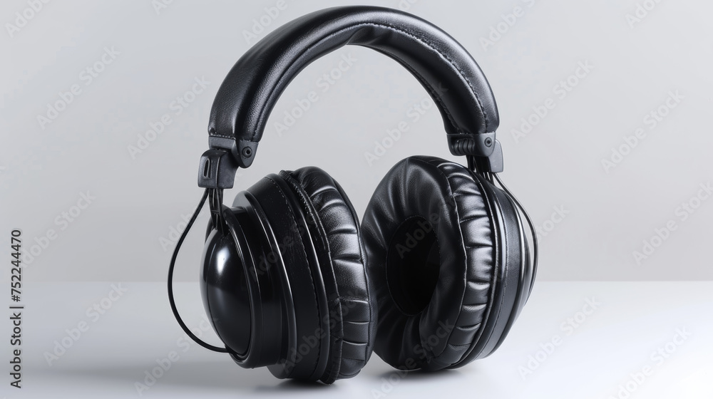 pilot headphones on white background pilot headphones on white background
