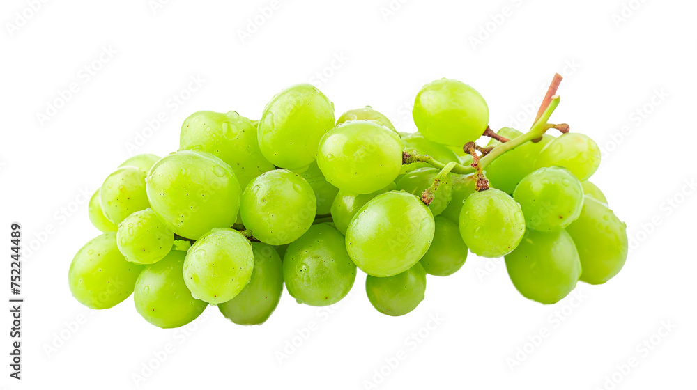 A bunch of green grapes isolated on a transparent background Isolated on transparent background, PNG A bunch of green grapes isolated on a transparent background Isolated on transparent background, PNG