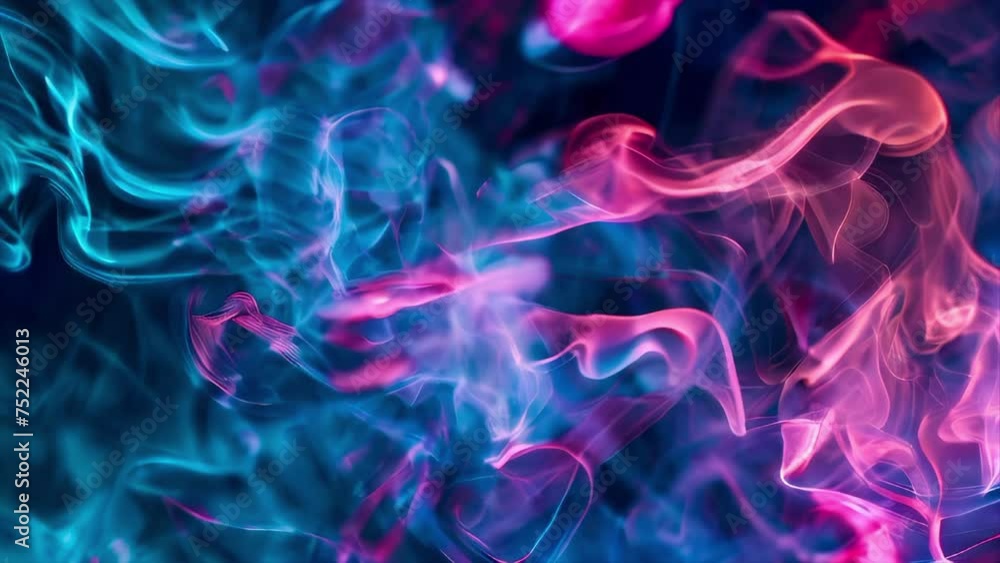 Vertical video of abstract neon smoke background Vertical video of abstract neon smoke background