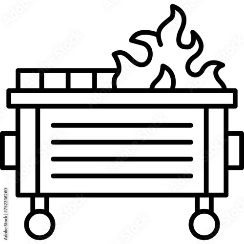 Dumpster Fire Icon