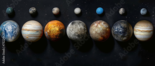 planets and moons of our solar system photo