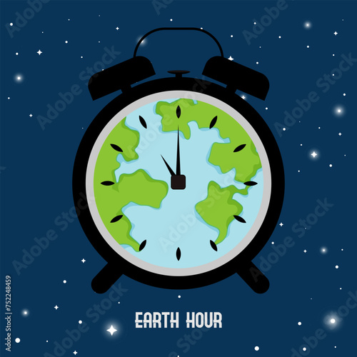 Earth Hour Illustration
