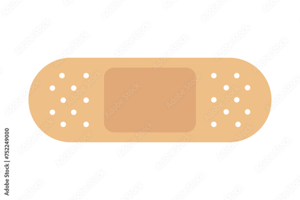Medical plaster isolated on white background, wound plasterer or bandaged patch, vector adhesive health care object. Injury tape plaster flat design, Sticking plaster.First aid concept. Medical plaster isolated on white background, wound plasterer or bandaged patch, vector adhesive health care object. Injury tape plaster flat design, Sticking plaster.First aid concept.