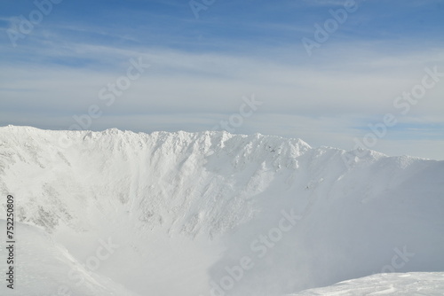 Mt Yotei Vulcano Crater in Winter Hokkaido Japan Ski Touring photo