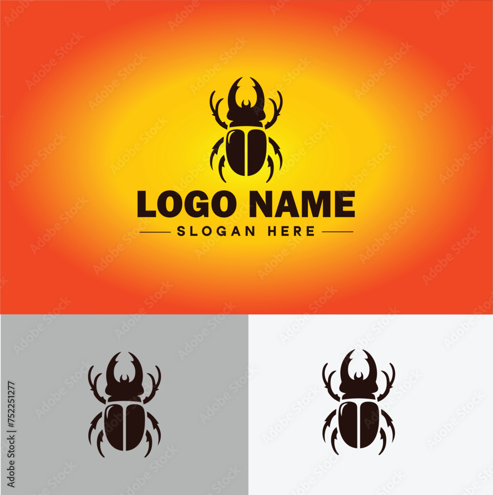 Beetle logo vector art icon graphics for company brand business logo template Beetle logo vector art icon graphics for company brand business logo template