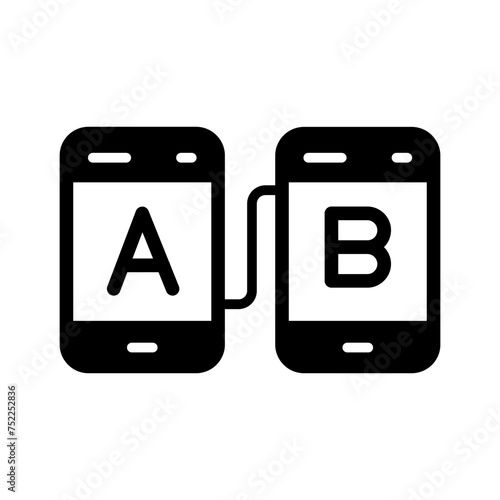 AB Testing Vector Icon