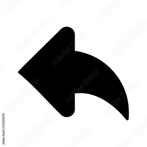 Left Back Arrow Vector Icon