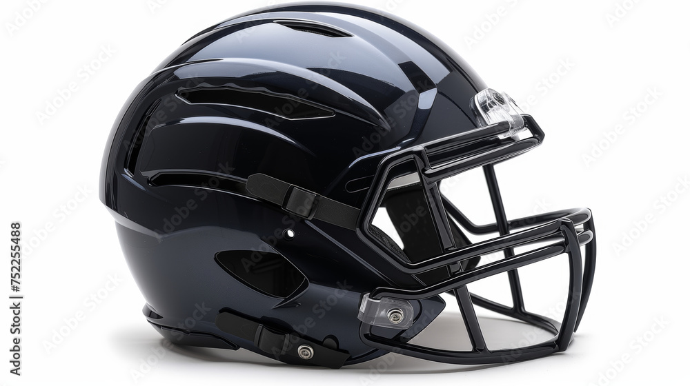 Fototapeta premium Rugby helmet on white background