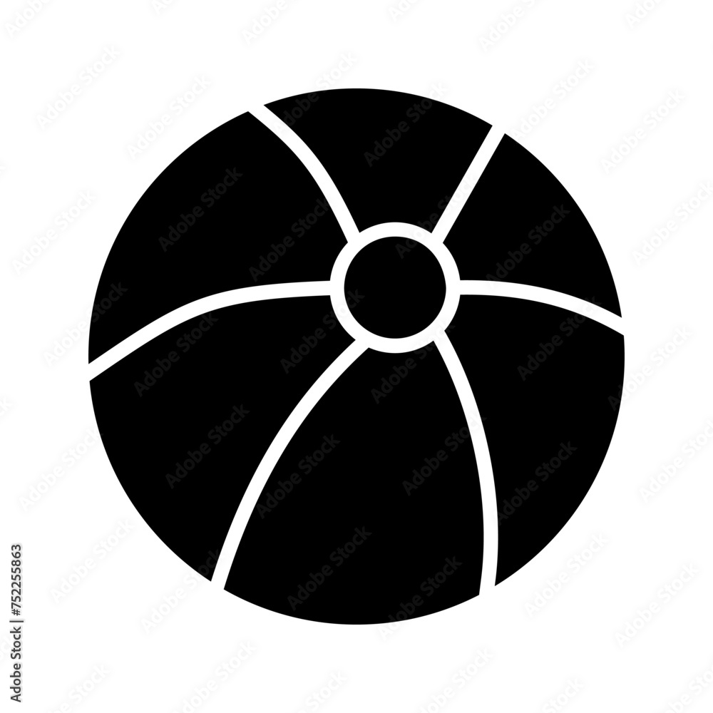 Beach Ball Vector Icon Beach Ball Vector Icon
