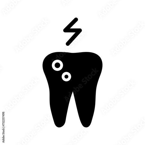 Toothache And Plaque Vector Icon