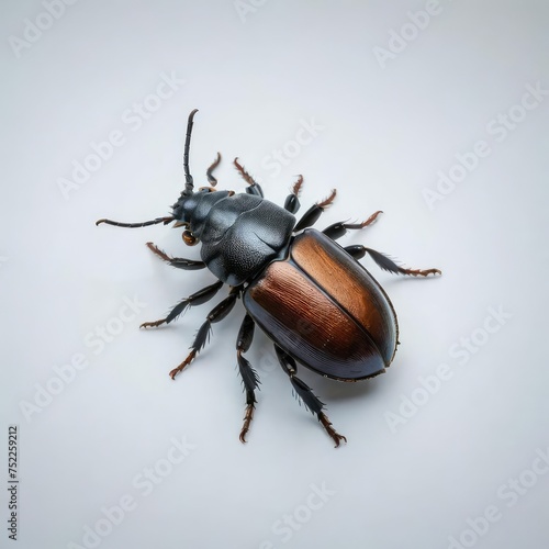 stag beetle isolated on white 