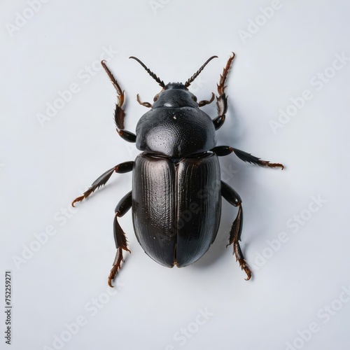 stag beetle isolated on white 
