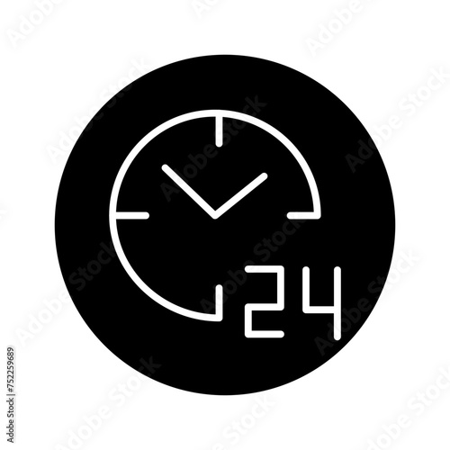 24 hours Vector Icon