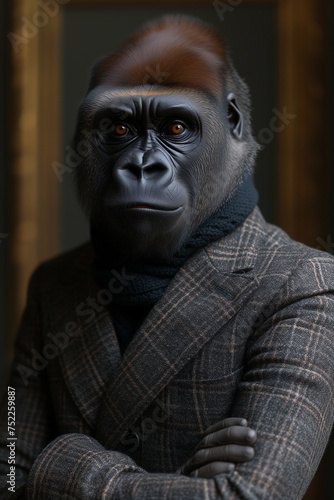 Gorilla Avatar in a Business Suit