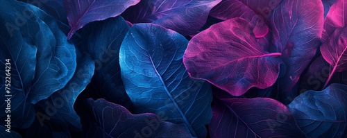  Dramatic Blue and Magenta Plant Foliage.
