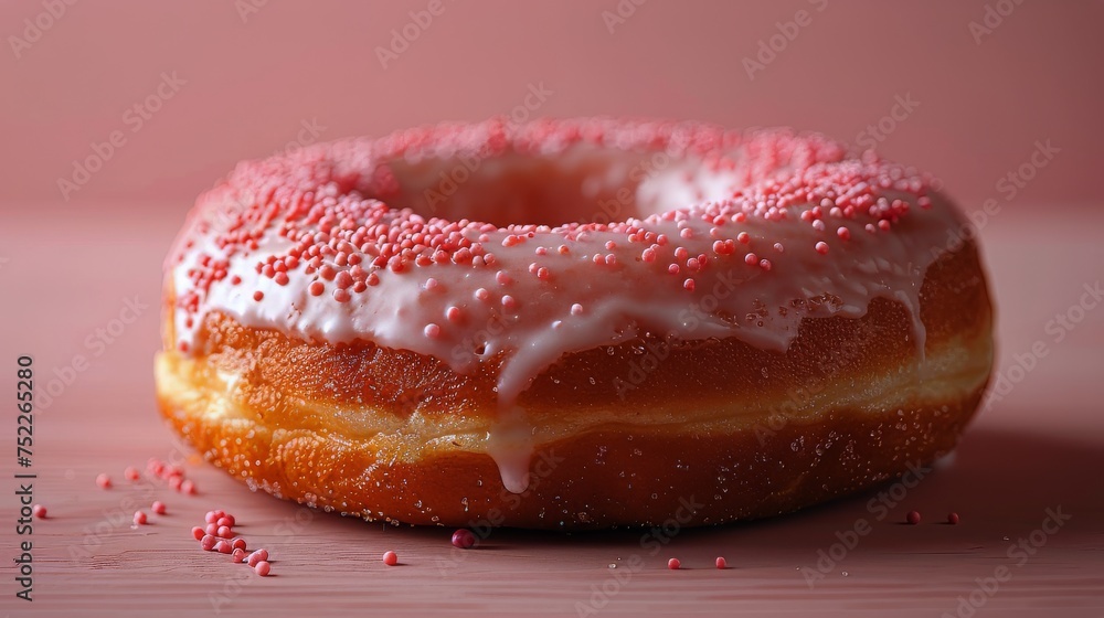 Glazed Donut on Table