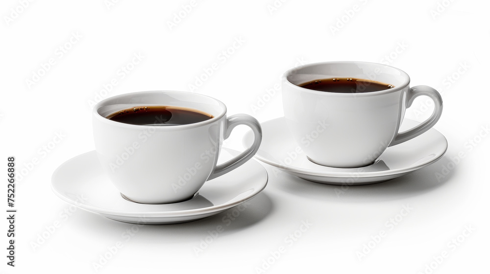 small, medium and bog cup of coffee on white background small, medium and bog cup of coffee on white background