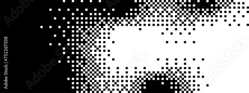 Pixel bitmap texture pattern. Geometric pixel pattern. Abstract bitmap retro design. Vector illustration