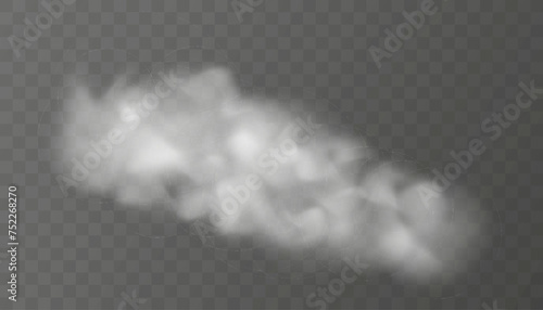 Set of vector condensation trails. Smoke