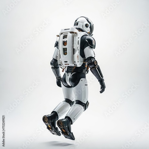 3d robot model with jetpack
