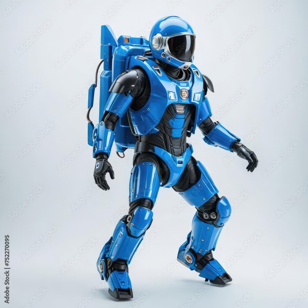 3d robot model with jetpack
