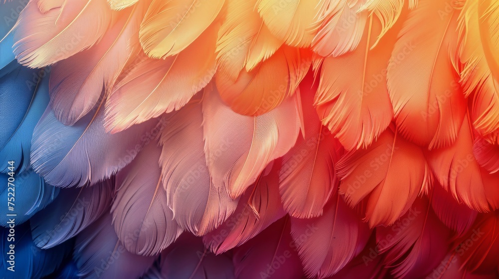 Multicolored Feather Collection Multicolored Feather Collection