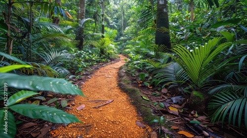 Path Through Dense Forest