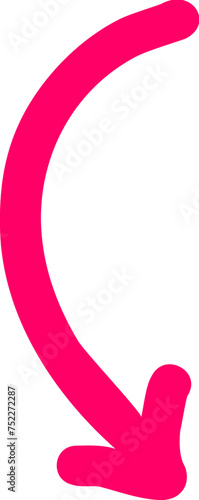 좌측 회전 화살표 프리핸드
