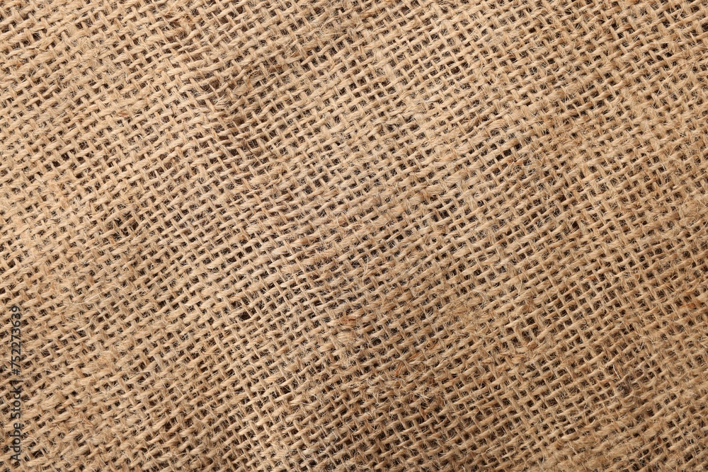 Texture of natural burlap fabric as background, top view Texture of natural burlap fabric as background, top view