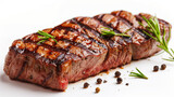 steak on white background