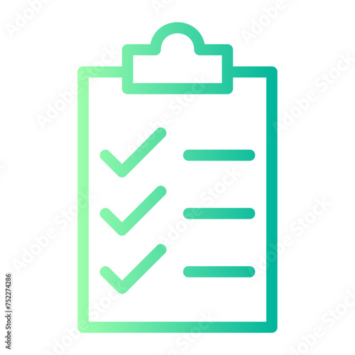 checklist gradient icon