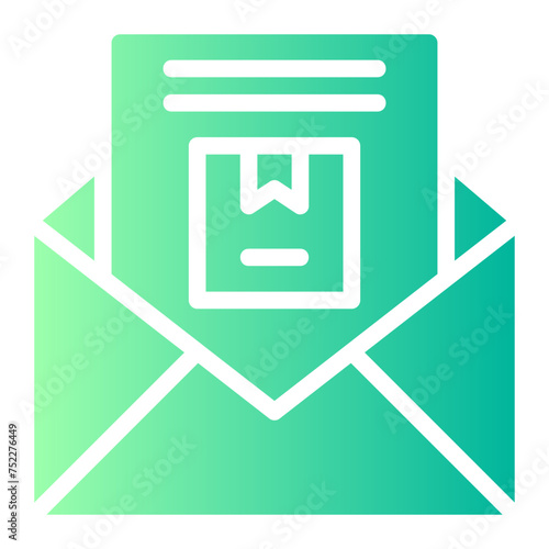 mailing gradient icon