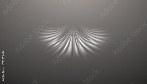 Wind air movement effect isolated on transparent background. Realistic vector symbol wind flows. Cold wind blowing on transparent background	
