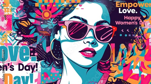 Vibrant Pop Art Illustration with Bold Contrast and Colors