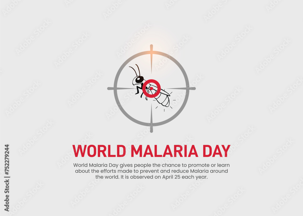 World Malaria Day. Malaria day creative concept. Dengue day creative vector illustration. World Malaria Day. Malaria day creative concept. Dengue day creative vector illustration.