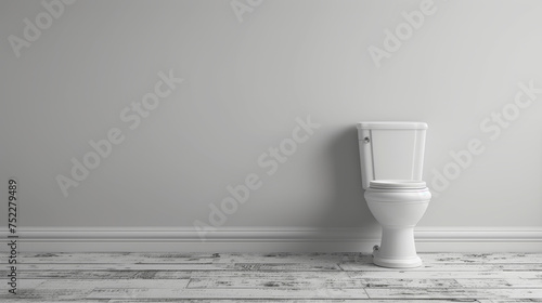 toilet on white background photo
